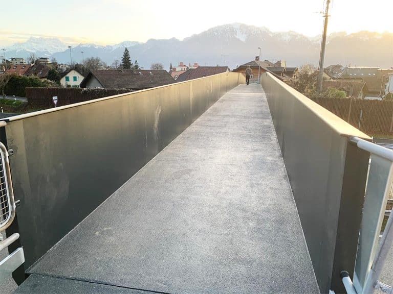 DGMR Vaud - Passerelle piétonne sur autoroute A9