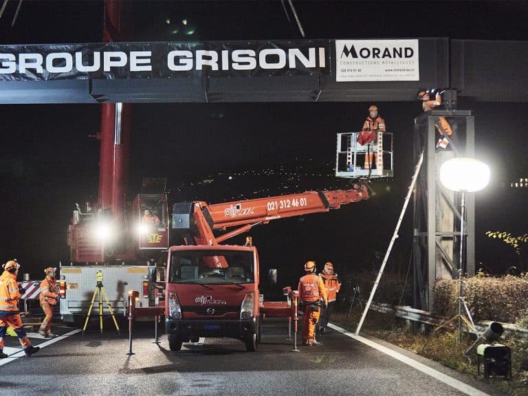 DGMR Vaud - Passerelle piétonne sur autoroute A9