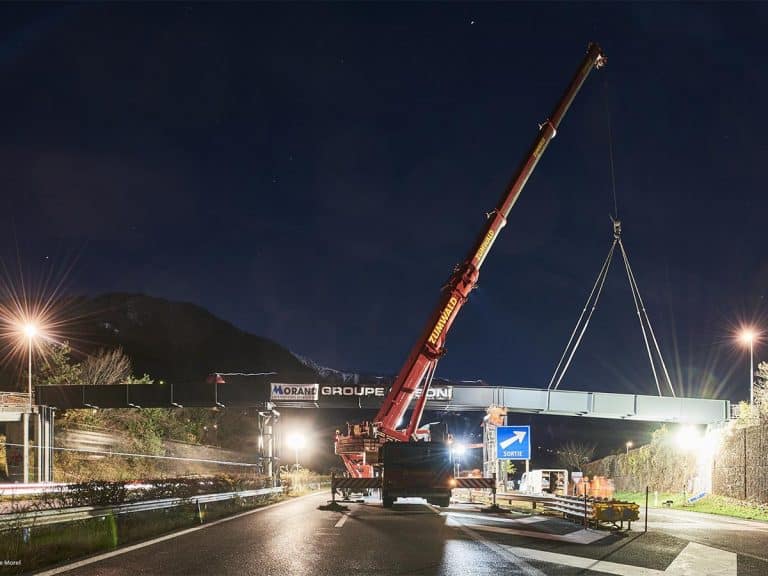 DGMR Vaud - Passerelle piétonne sur autoroute A9
